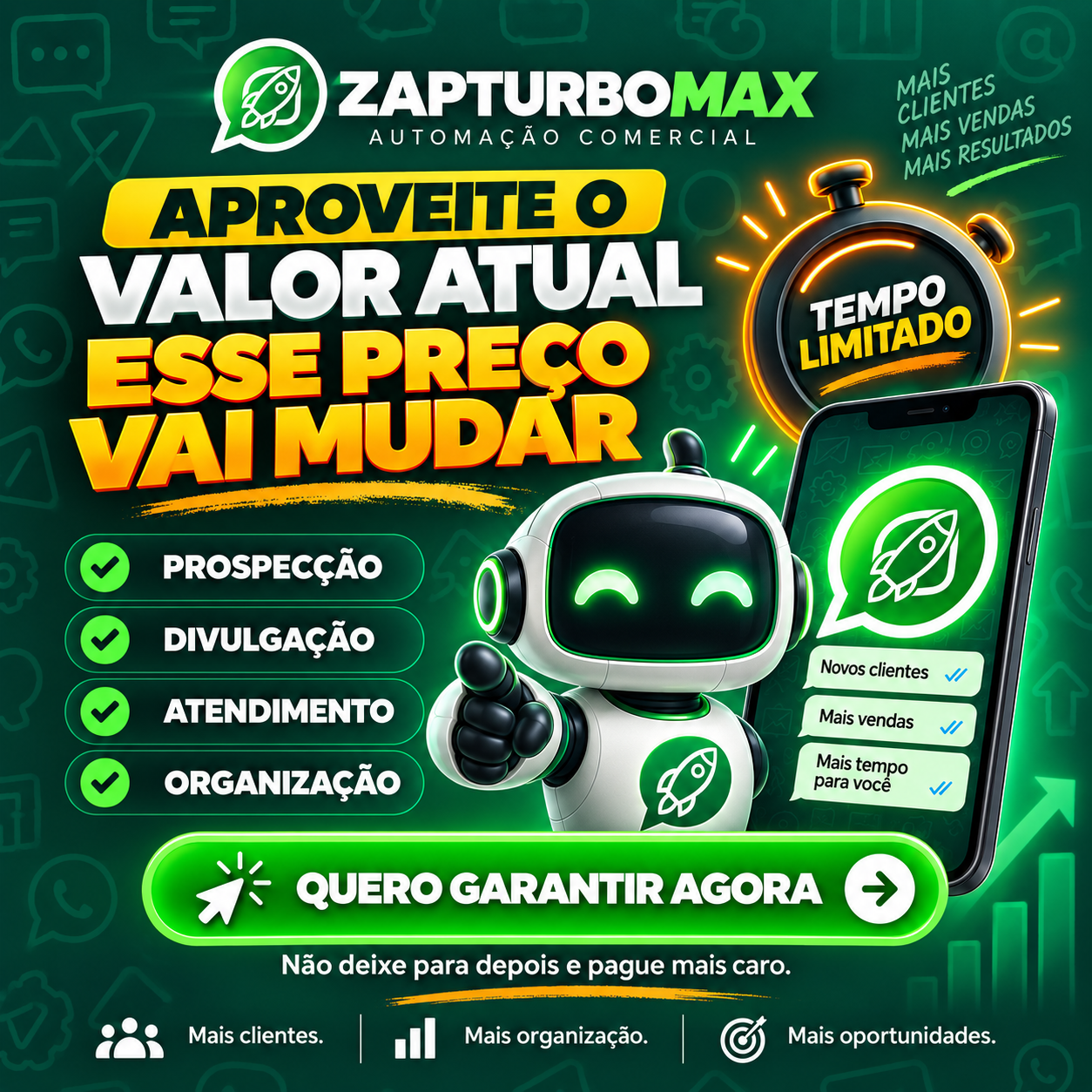 ZapTurboMax - automação comercial para WhatsApp